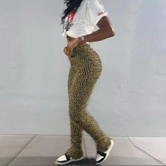 Hip Lift Slim Straight Leg Casual Pants