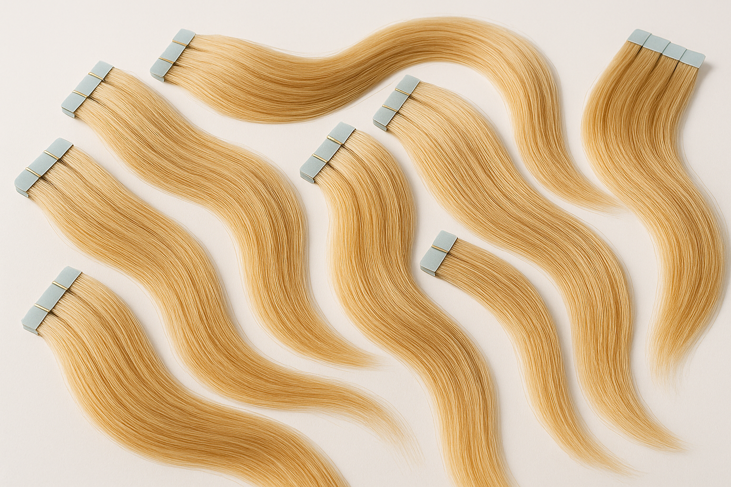 BLONDE HUMAN HAIR TAPE INS